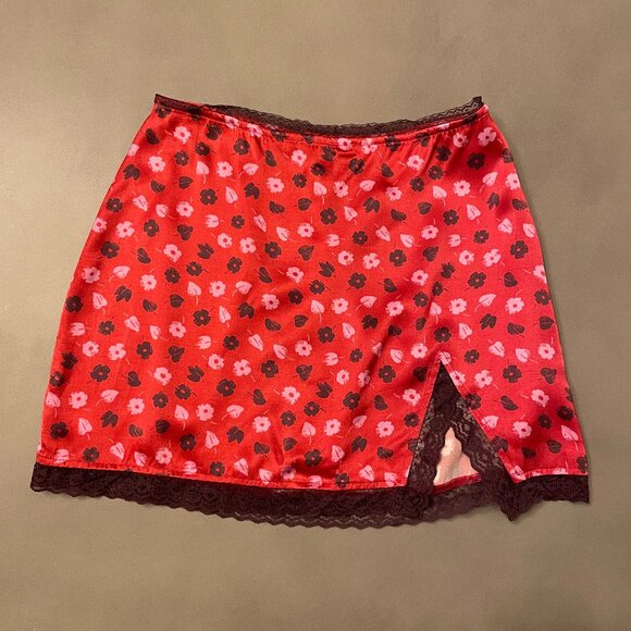 Anthropologie (Maeve) Maeve Lace-Trim Mini Slip Skirt - Picture 3 of 6